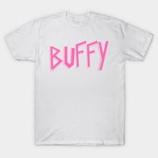 Buffy the vampire slayer metal logo T-Shirt